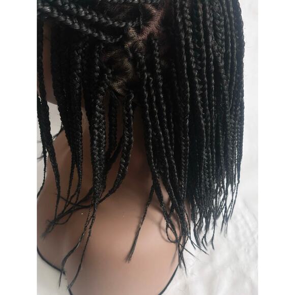 New Full Lace Braided Knotless Box braids color 280 Black + Gray - Picture 6 of 10